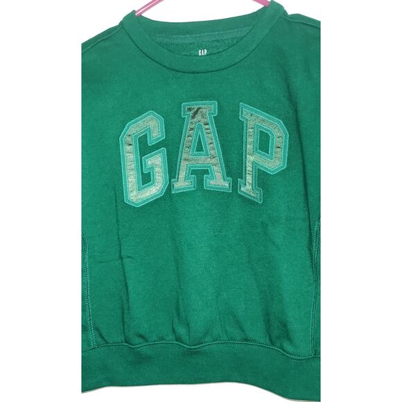 Gap Kids Sweatshirt NWT Crew neck Ivan Green Size Small (6-7) - Picture 2 of 9
